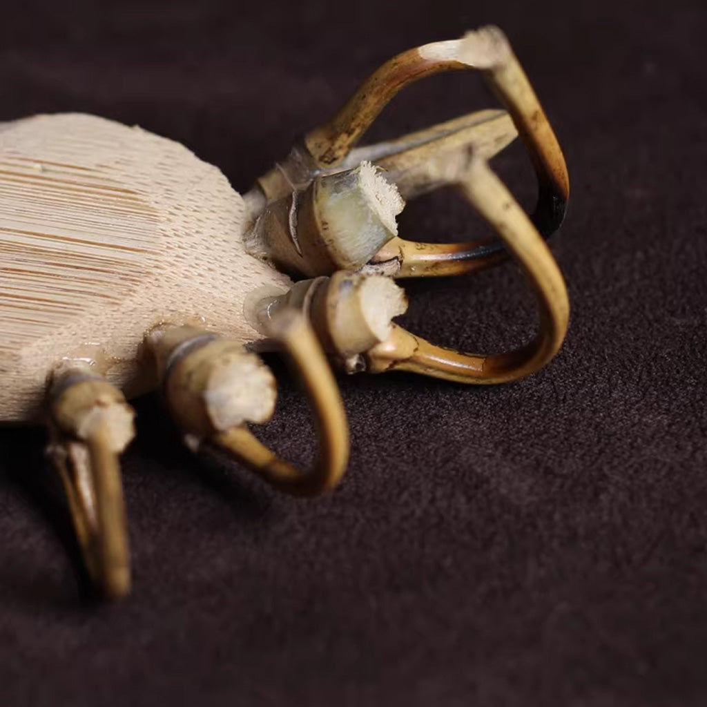 Handcrafted Bamboo Crab Sculpture – Eco-Friendly Symbol of Strength | Zen Ara Grove
