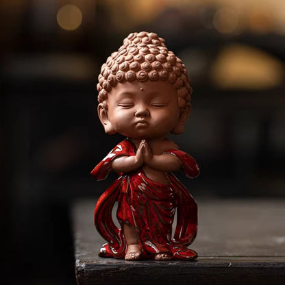 Handcrafted Porcelain Buddha Figurine – Serenity and Cultural Heritage | Zen Ara Grove