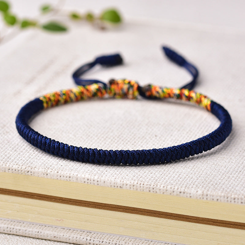 Handmade Multi-Color Diamond Knot Rope Bracelet – Colors Carrying Good Fortune | Zen Ara Grove