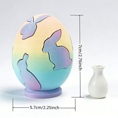3D Printed Easter Egg Bunny Building Toy – Joy & Creativity | Zen Ara Grove