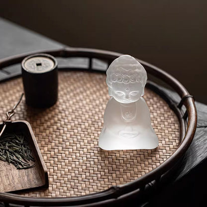 Handmade Glass Buddha Ornament – Capturing the Quiet Essence of Zen | Zen Ara Grove