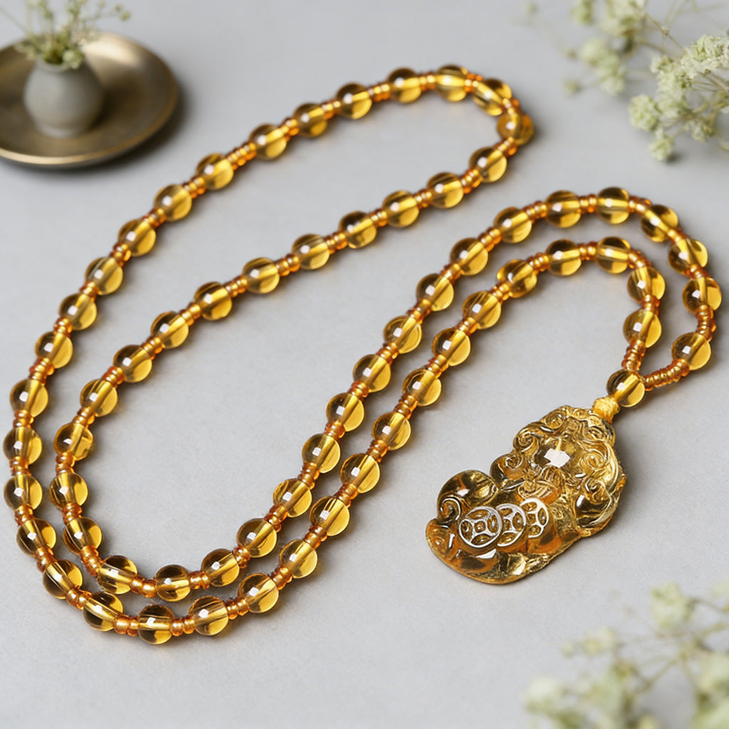 Limited Time Offer · Purple Crystal Glass Pixiu Pendant – Symbol of Blessing and Good Fortune | Zen Ara Grove