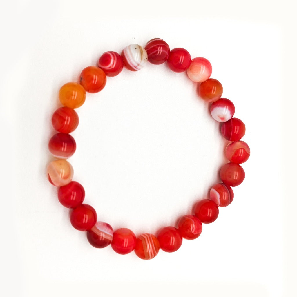 Crystal Beaded Bracelet with Elastic Cord – Handmade Design | Zen Ara Grove