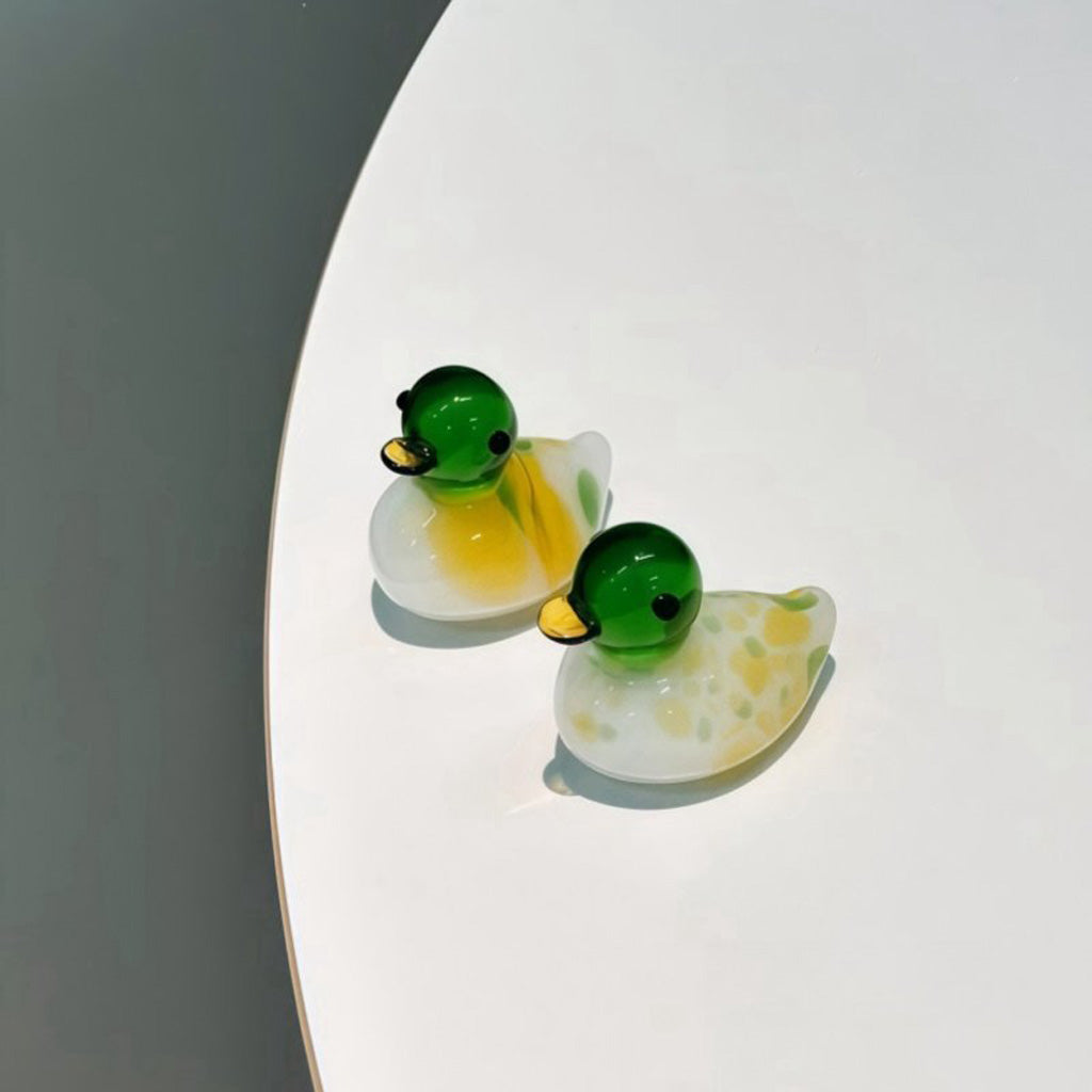 Peaceful Glass Duck Figurine – Bringing Calm Energy and Joy to Your Space | Zen Ara Grove