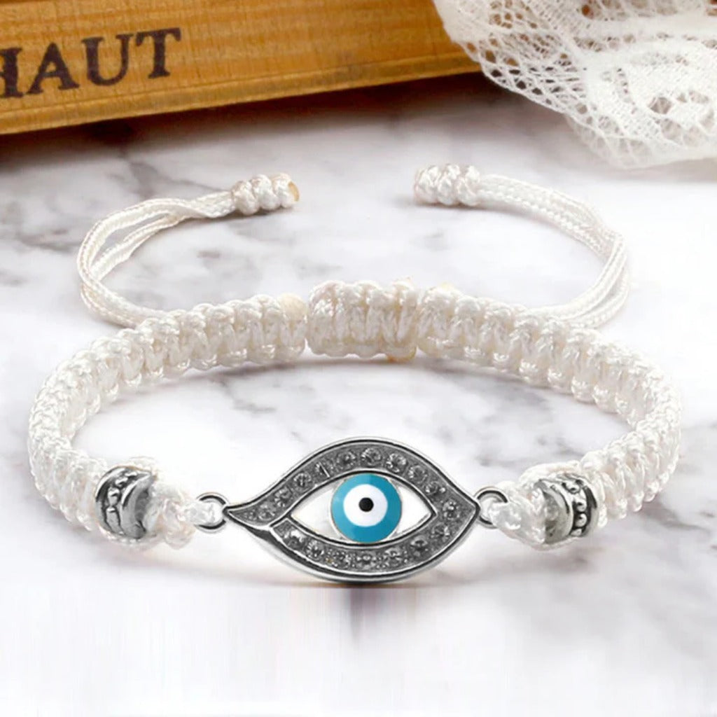 Adjustable Evil Eye Cord Bracelet – Ward Off Negativity, Invite Good Fortune | Zen Ara Grove
