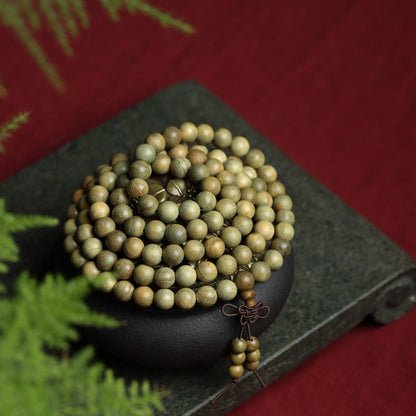 Green Sandalwood 108 Beads Mala｜Zen Ara Grove