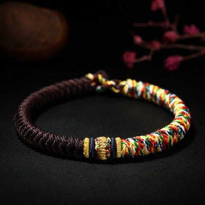 TODAY ONLY! Zen Handmade Multicolored Thread King Kong Knot Strength Braid Bracelet | Zen Ara Grove