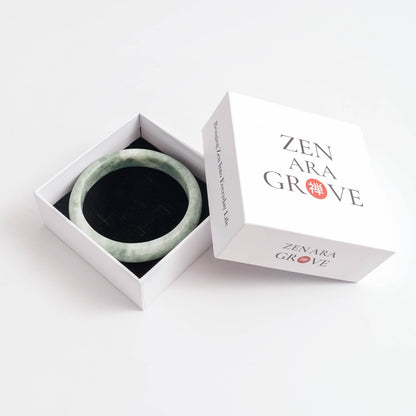 Limited Time Offer · Harmony Charm – Green Jade Bangle of Luck and Peace | Zen Ara Grove