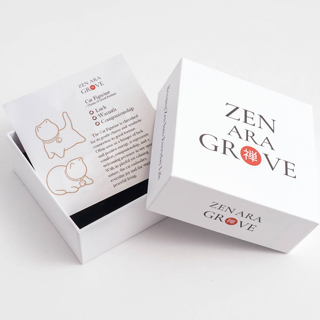 ZAKKA Ceramic Cat – Minimalist Japanese Style Home Décor Ornament | Zen Ara Grove