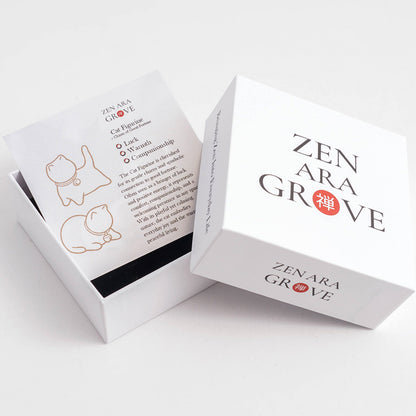 ZAKKA Ceramic Cat – Minimalist Japanese Style Home Décor Ornament | Zen Ara Grove