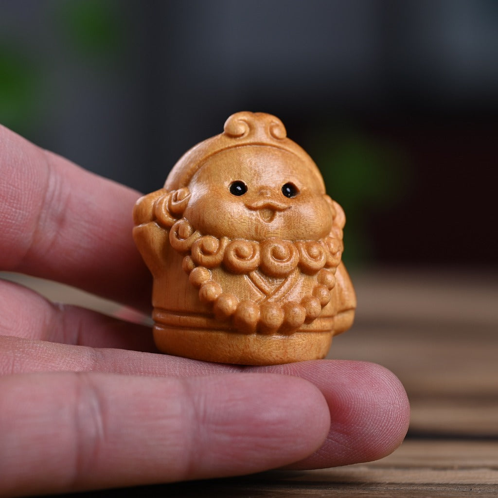 Monkey King Sun Wukong & Three Companions Cypress Wood Figurines | Zen Ara Grove