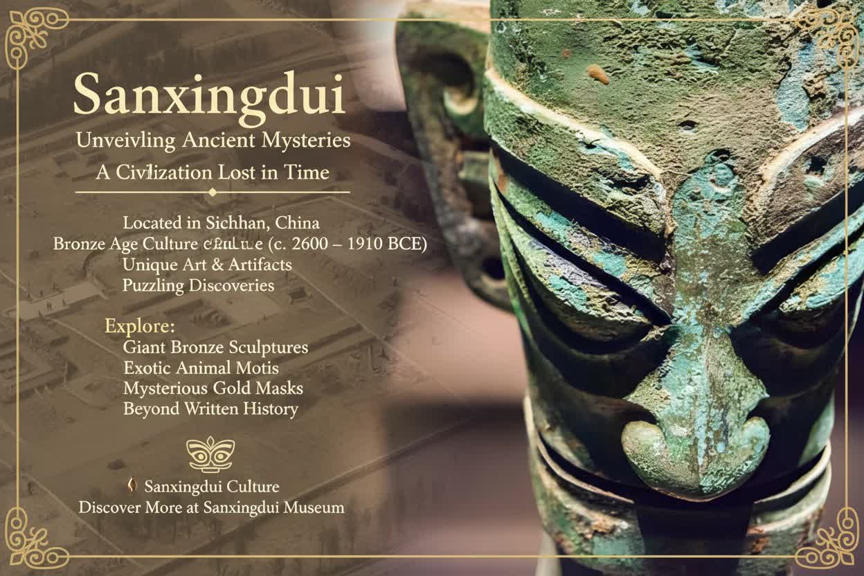 Metal Bookmark Inspired by Sanxingdui Civilization – Artistic Cultural Heritage Keepsake | Zen Ara Grove
