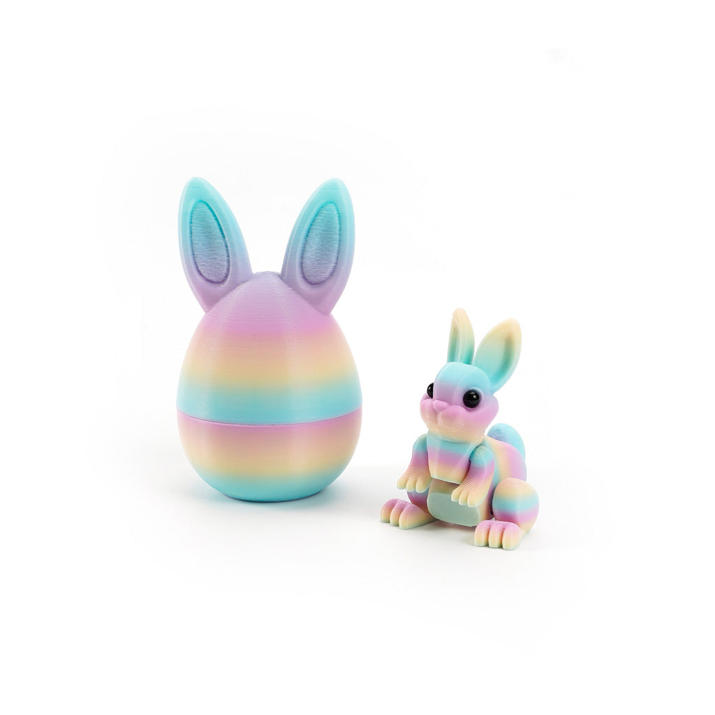 3D Printed Easter Bunny Egg Figurine – Symbol of Hope & Renewal | Zen Ara Grove