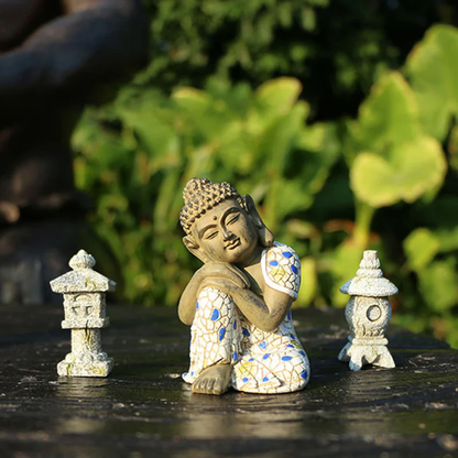 Buddha Stones Meditating Zen Buddha Serenity Resin Statue Figurine Home Decoration| Zen Ara Grove