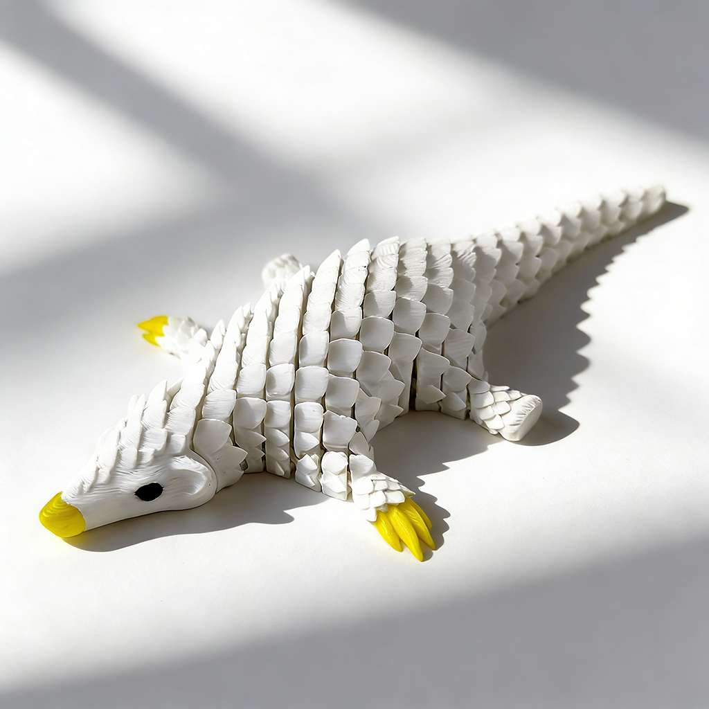 Fully Articulated Pangolin Fidget – Movable Scales, Calming Touch | Zen Ara Grove