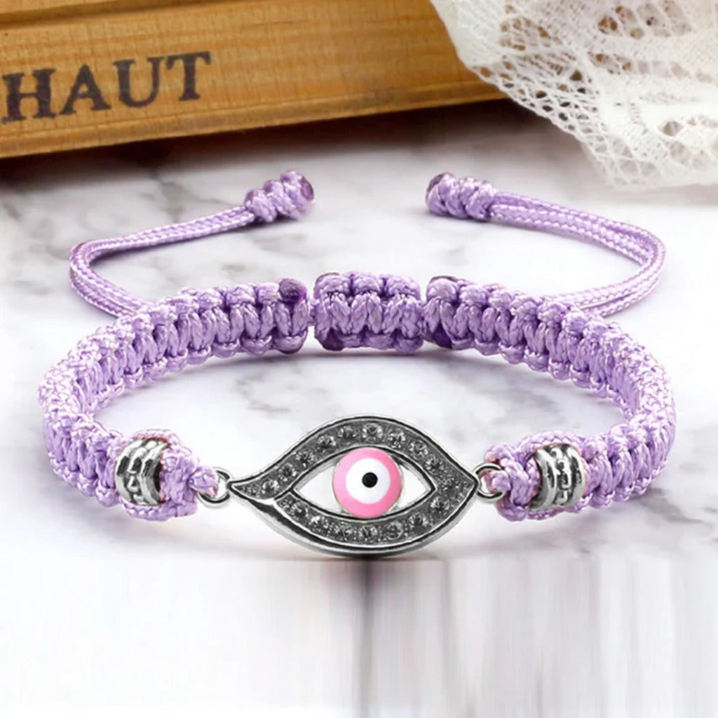 Adjustable Evil Eye Cord Bracelet – Ward Off Negativity, Invite Good Fortune | Zen Ara Grove