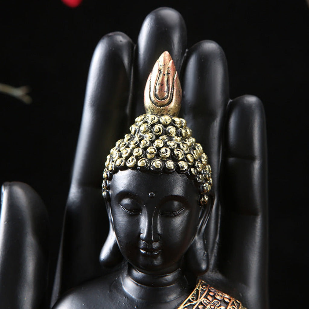 Zen Palm Buddha Figurine | Zen Ara Grove
