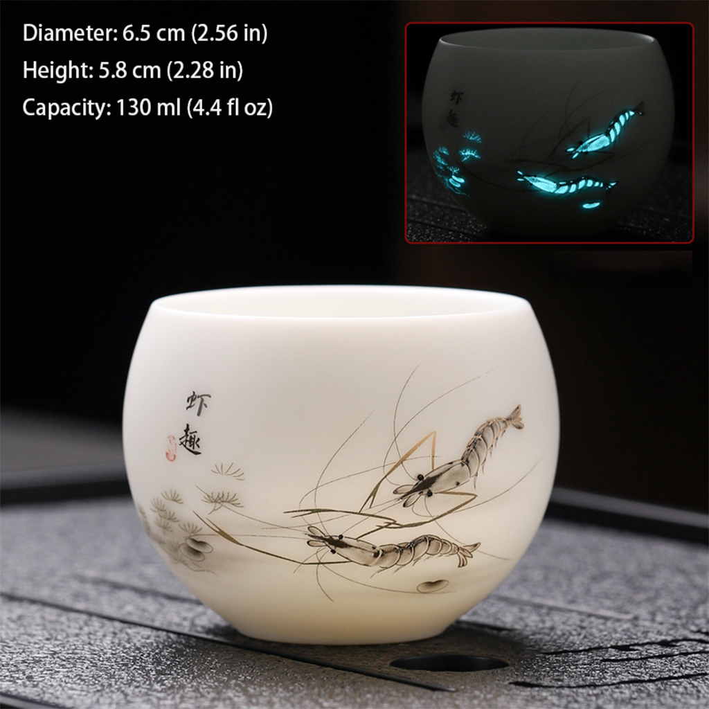 Luminous Ceramic Teacup – Jade-Like Touch & Light Beauty | Zen Ara Grove