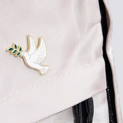 Peace Dove Holding Olive Branch Pin – Timeless Emblem of Peace | Zen Ara Grove