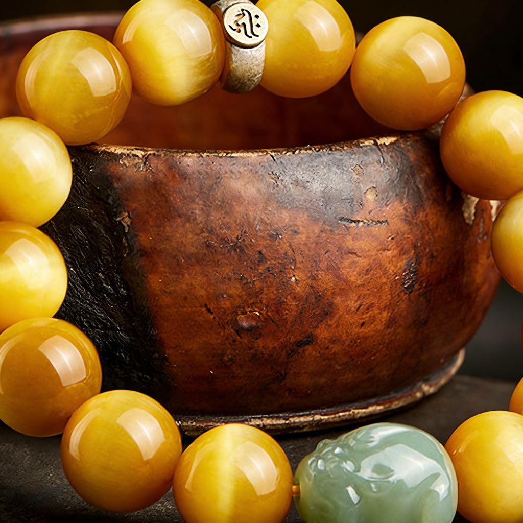 Tiger Eye and Jade Pixiu Twelve Zodiac Bracelet — Meaning of Protection & Fortune | Zen Ara Grove