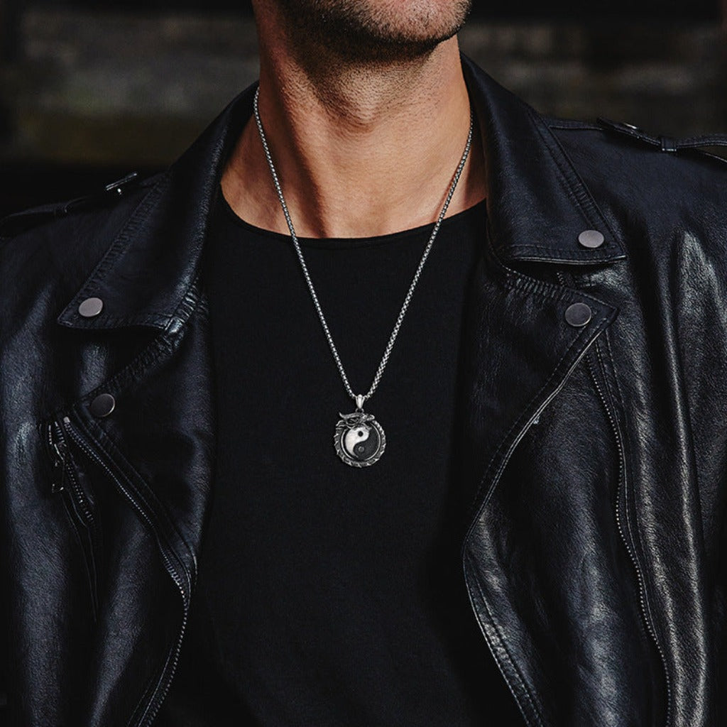 Yin-Yang Dragon Pendant｜Harmony & Protection | Zen Ara Grove