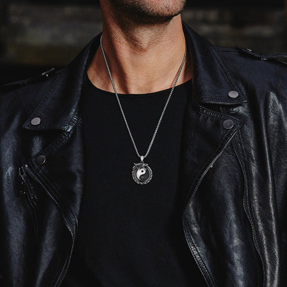 Yin-Yang Dragon Pendant｜Harmony & Protection | Zen Ara Grove