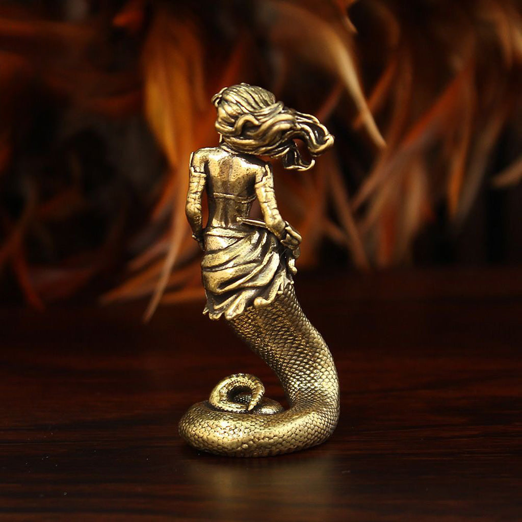 Brass Medusa Figurine – Mythical Guardian of Power and Mystery | Zen Ara Grove
