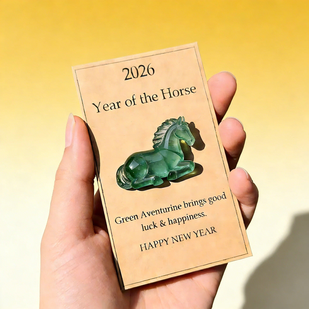 Colorful Phantom Crystal Glass Horse Figurine – A Symbol of Fortune and Vitality | Zen Ara Grove