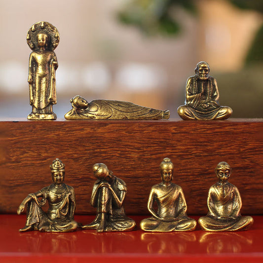 Mini Brass Figurines – Zen Series with Buddha, Bodhidharma, Guanyin, Animals & More – Symbol of Mindfulness | Zen Ara Grove