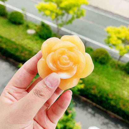 Natural Crystal Rose Ornament – Elegance in Motion, Beauty You Can Hold | Zen Ara Grove
