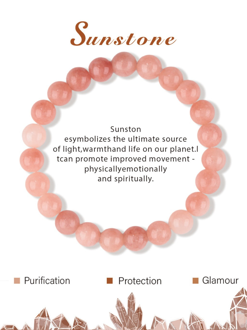 Crystal Beaded Bracelet with Elastic Cord – Handmade Design | Zen Ara Grove