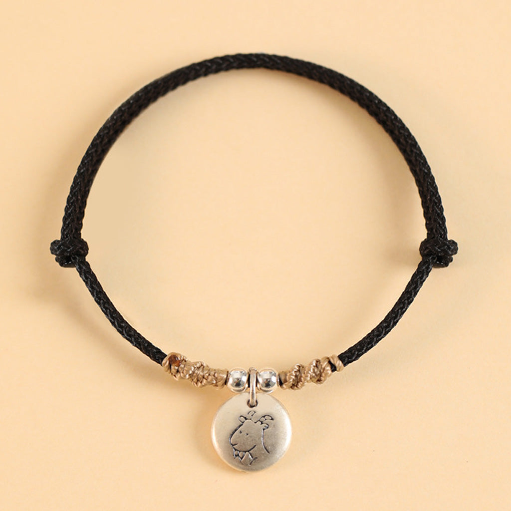 Adjustable 999 Fine Silver Zodiac Animal Bracelet — Personal Strength & Blessings | Zen Ara Grove