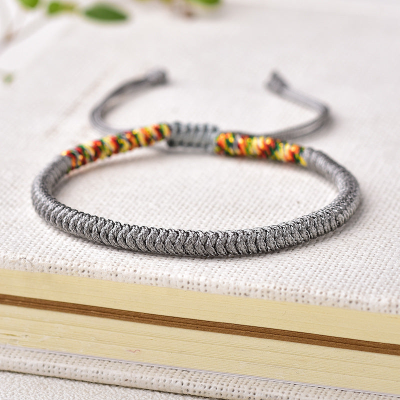 Handmade Multi-Color Diamond Knot Rope Bracelet – Colors Carrying Good Fortune | Zen Ara Grove