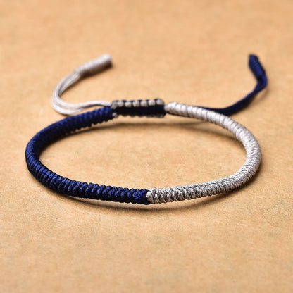 Handmade Multi-Color Diamond Knot Rope Bracelet – Colors Carrying Good Fortune | Zen Ara Grove