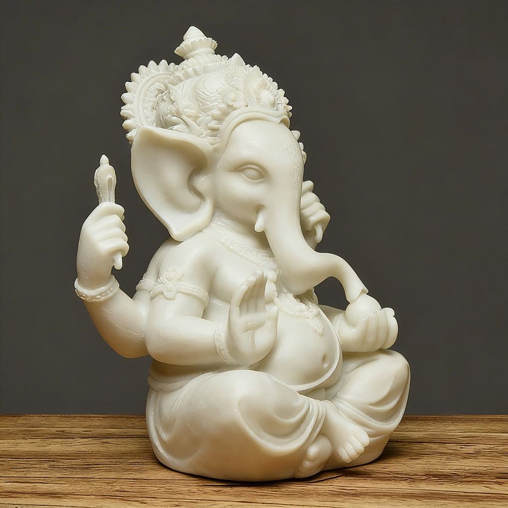 Sandstone Ganesha Statue – Symbol of Wisdom and Good Fortune | Zen Ara Grove
