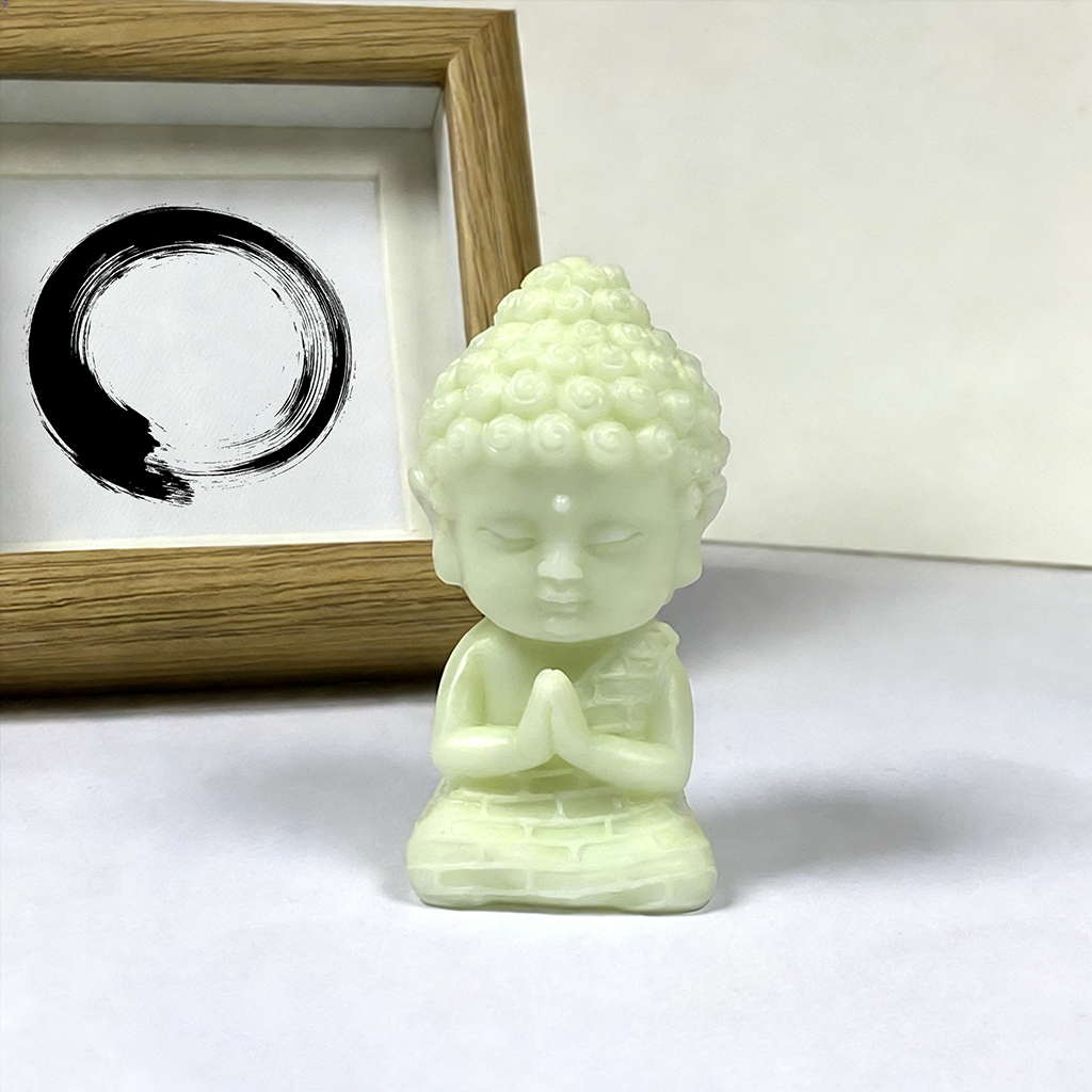 Night-Glow Lotus Buddha Statue – Bringing Light, Protection & Good Energy at Night | Zen Ara Grove