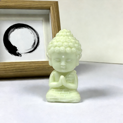 Night-Glow Lotus Buddha Statue – Bringing Light, Protection & Good Energy at Night | Zen Ara Grove