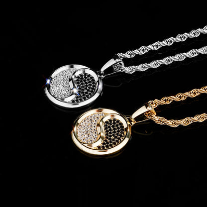 Tai Chi Yin-Yang Diamond Pendant Necklace – Balance & Protection | Zen Ara Grove