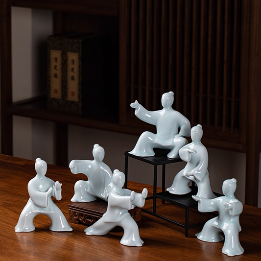 Ceramic Tai Chi Kung Fu Sculpture – The Art of Yin and Yang | Zen Ara Grove