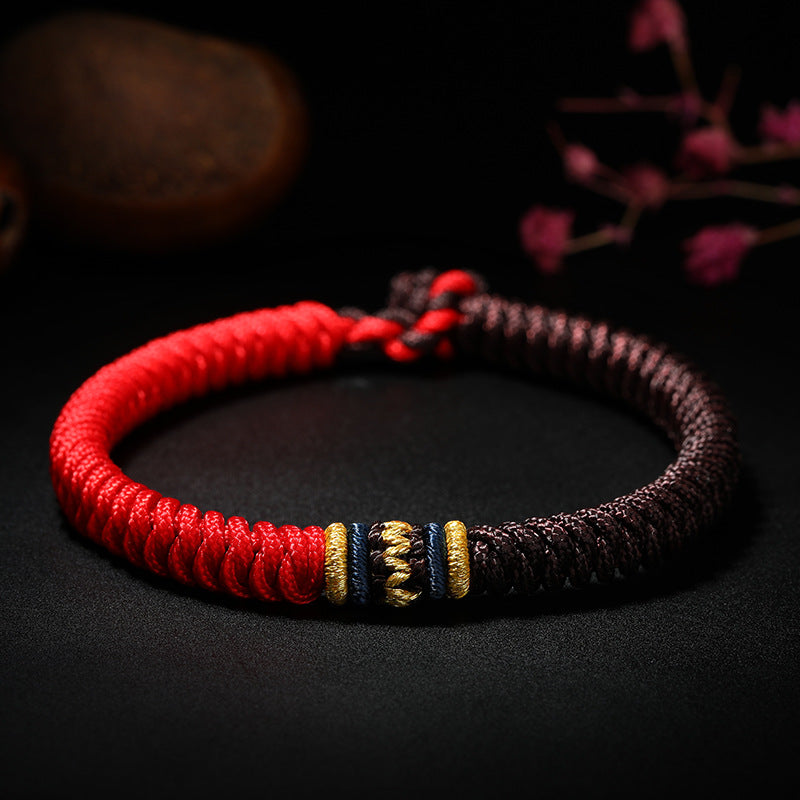 TODAY ONLY! Zen Handmade Multicolored Thread King Kong Knot Strength Braid Bracelet | Zen Ara Grove