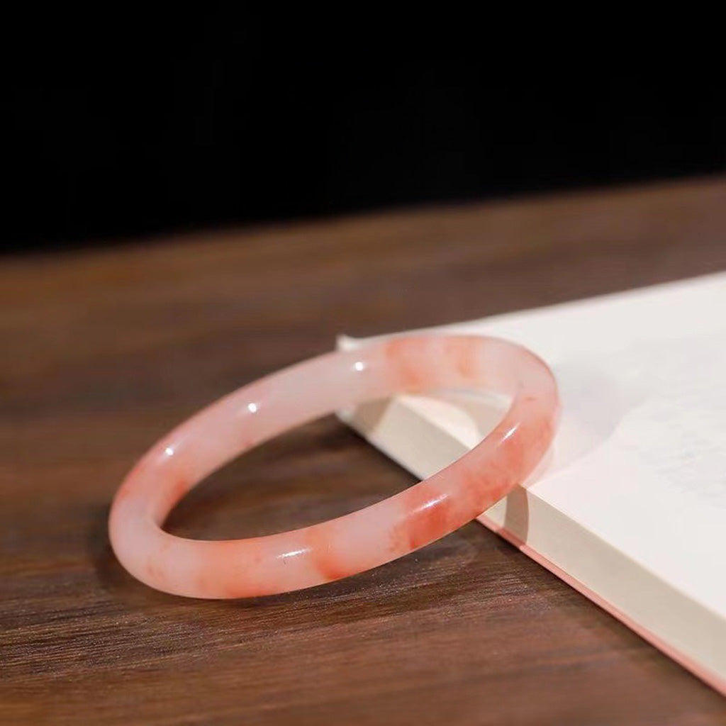 Pink Jade Bangle – Gentle Strength of Love | Zen Ara Grove