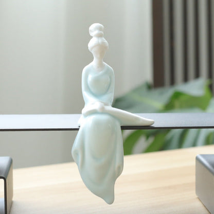 Oriental Classic Beauty Ceramic Figurine – Elegant Art for Home & Collection | Zen Ara Grove