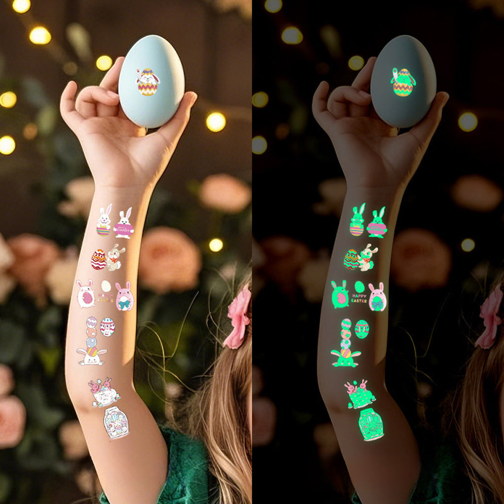 Glow‑in‑the‑Dark Easter Tattoo Stickers – Fun & Creativity | Zen Ara Grove