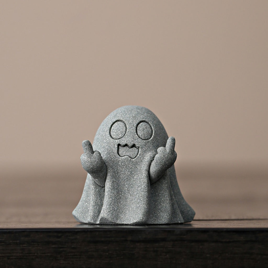 Zen Minimalist Ghost Figurine – Creative Art for Tranquil Spaces | Zen Ara Grove