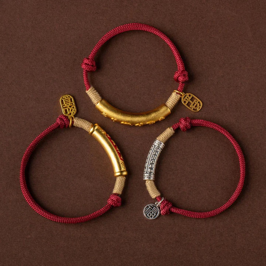 Handwoven Red String Bracelet – Harmony, Strength, and Prosperity | Zen Ara Grove