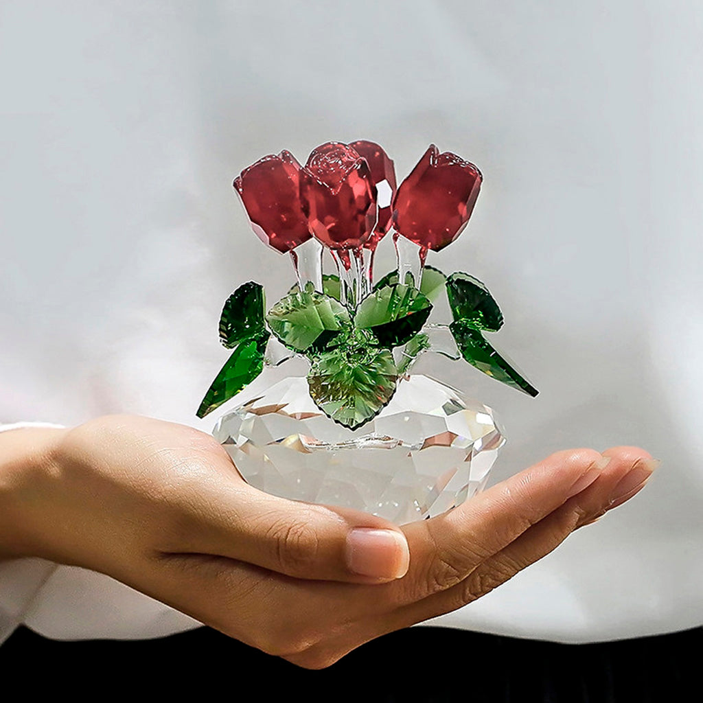 Eternal Bloom Crystal Glass Rose – A Timeless Symbol of Love | Zen Ara Grove