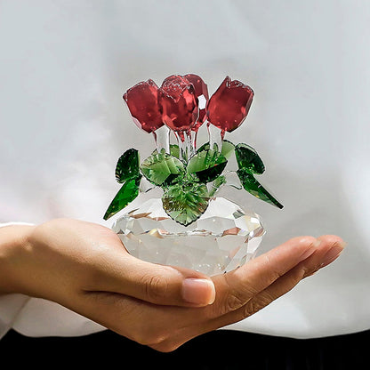 Eternal Bloom Crystal Glass Rose – A Timeless Symbol of Love | Zen Ara Grove