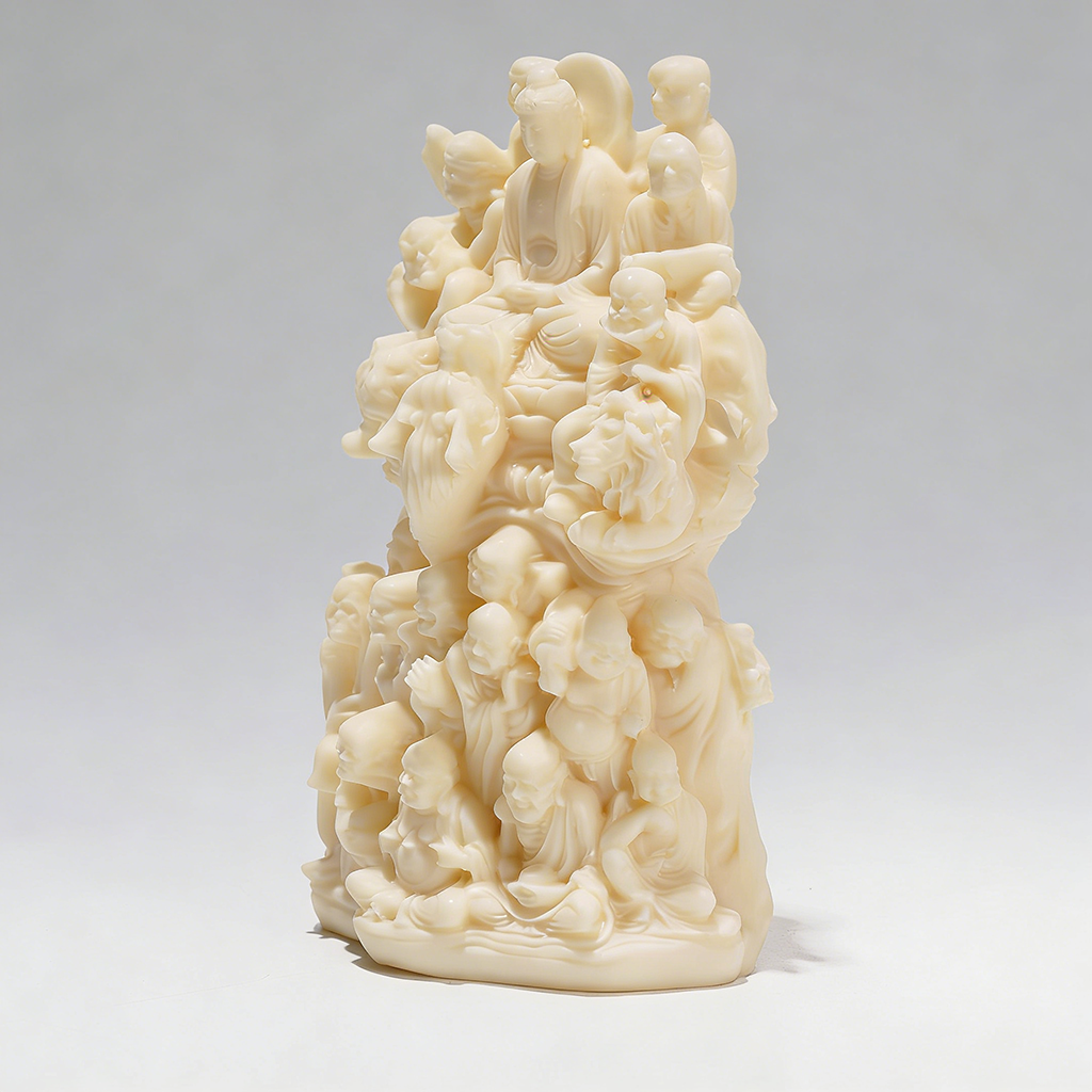 Handcrafted Eighteen Arhats Dragon and Tiger Taming Buddha Figurine – Strength & Protection | Zen Ara Grove