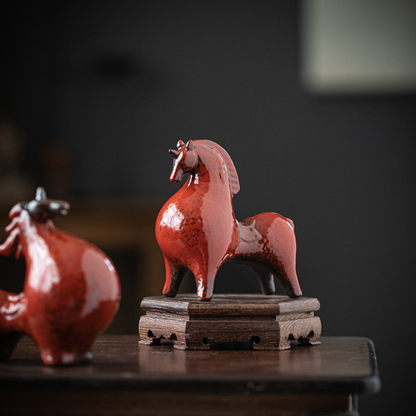 Tang Dynasty Ceramic Horse Figurine | Zen Ara Grove