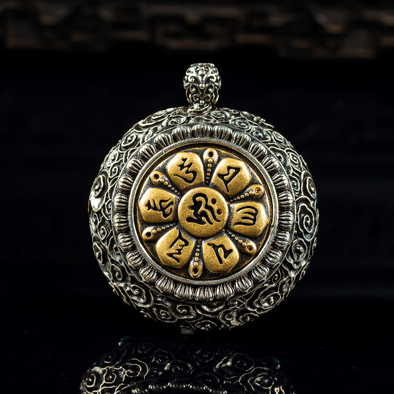 High-Ice Jade Rotating Guardian Pendant | Zen Ara Grove